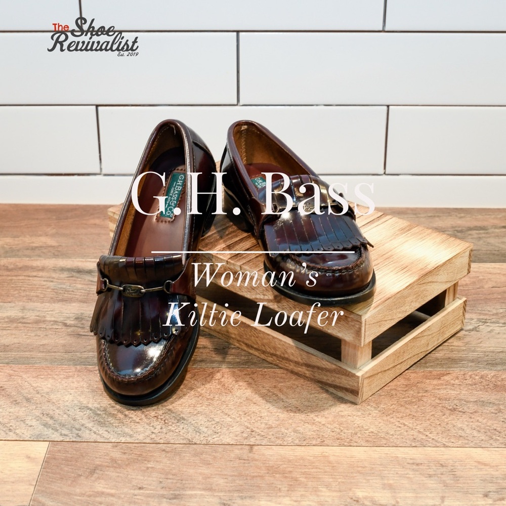 GH Bass Weejuns Kiltie Horsebit Loafers Oxblood